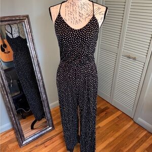H&M Black and White Polka Dot Jumpsuit